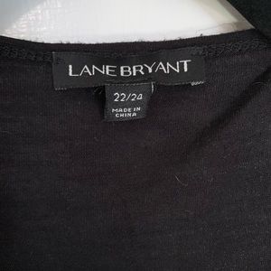 Lane Bryant  black Tunic with pockets and lace trim